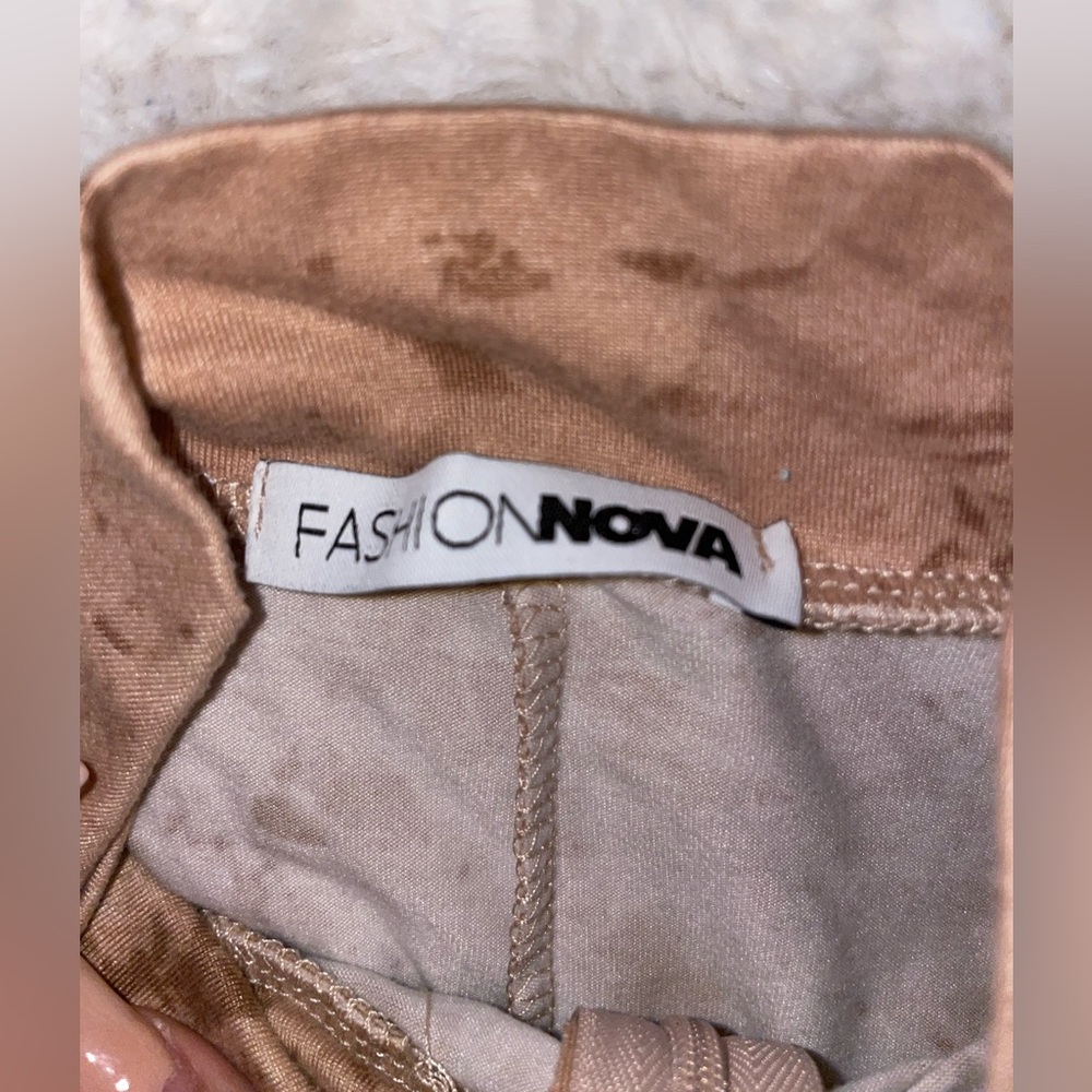 Tan fashion nova jumpsuit